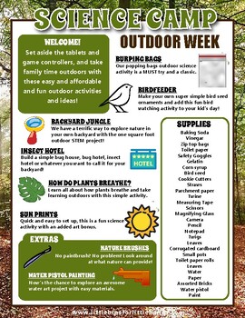 Preview of Science Camp Week: Outdoor Fun!