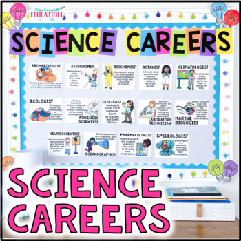 Preview of Science Careers - Science Bulletin Board - STEM Careers - What is a scientist?