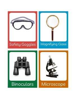 Preview of Science Center Picture Word Vocabulary Literacy Cards
