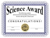 Science Certificate
