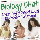 Biology Chat First Day of School Ice Breaker Lab Station Activity