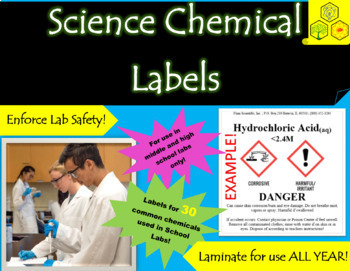 Preview of Science Chemical Labels