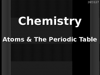 Preview of Science - Chemistry Powerpoint 6-11 (depending on prior knowledge)