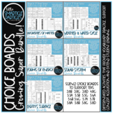 Science Choice Boards Project Activities Bundle