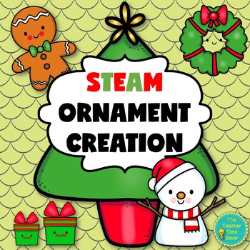 Preview of Science Christmas Ornament Craft Activity | Holiday STEAM Printable Activity