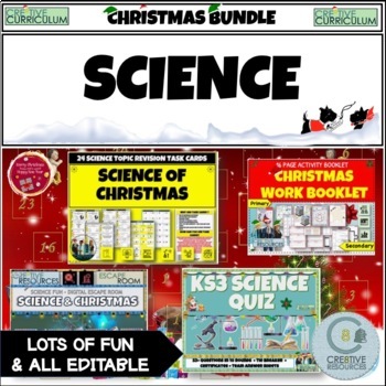 Preview of Science Christmas Quiz Bundle