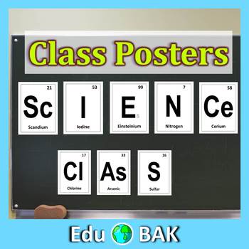 Preview of Science Class Periodic Elements Posters