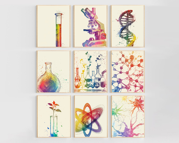 Preview of Science Class Posters | Science Teacher Gallery Wall | Bulletin Board Kit