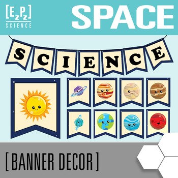 Preview of Science Classroom Banner | Bulletin Board Science Posters