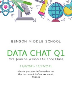 Preview of Science Classroom Data Chat