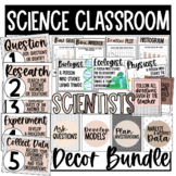 Science Classroom Decor Bundle | Dreamy Neutral Science Decor