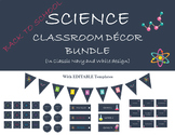 Science Classroom Decor Bundle Navy & White - Get Ready fo
