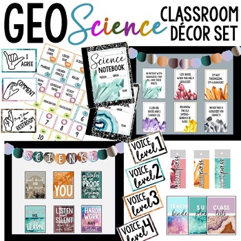 Preview of Science Classroom Decor | Middle School Decor | Back to School Classroom Set-Up