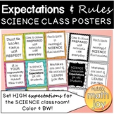 Science Classroom Expectations Posters