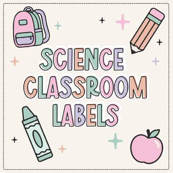 Preview of Science Classroom Supply Labels