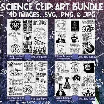 Preview of Science Clip Art 46 Image Bundle