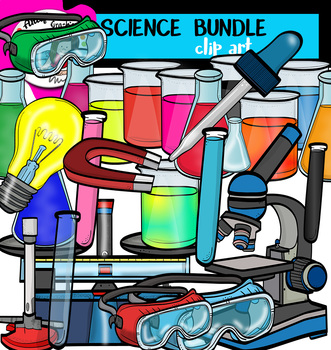 Science Clip art Big set of 65 items! by Artifex | TpT