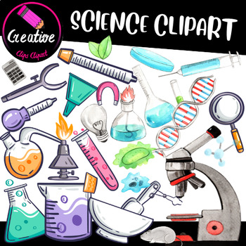 Preview of Science Clipart & Cut Files, PNG, Silhouette, Cricut, Biology