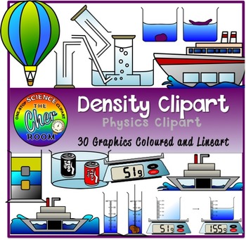 Preview of Density Clipart (Mass, Volume)