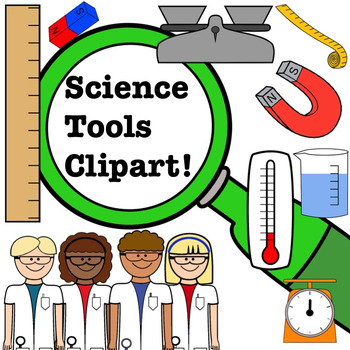 Preview of Science Clipart Set- Scientists and Tools