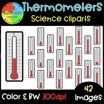 Preview of Science Clipart | Thermometers Clip Art (Celcius)
