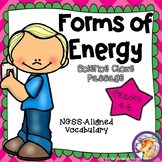 Science Cloze: Forms of Energy NGSS Aligned