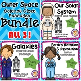 Science Cloze Passages Bundle: Outer Space NGSS Aligned