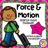 Science Cloze: Force & Motion NGSS Aligned