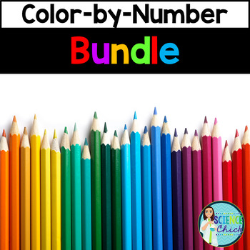 Preview of Science Color-by-Number Growing Bundle