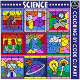 Science - Coloring By Code Clip Art Set {Educlips Clipart}