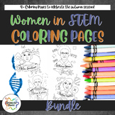 Science Coloring Pages - Women in STEM BUNDLE!