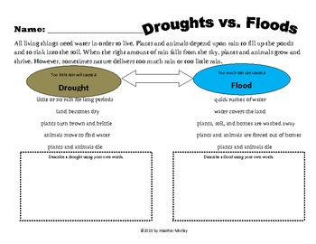 Science: Comparing Floods and Droughts: Weather by Mrs. Motley: SOLTeacher