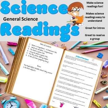 Preview of Science Comprehension Readings General Science FUNNY