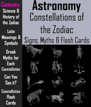 Preview of Zodiac Constellations PowerPoint