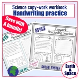 Science Copy work - Precursive - handwriting practice acti