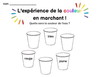 Preview of Science: Couleur en marchant