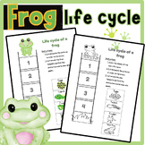 Science Crafts: Life Cycle of a Frog Cut and Paste - Activ