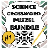 Science Crossword Puzzle BUNDLE #1