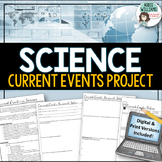 Science Current Events - for ANY topic! PRINT and DIGITAL 