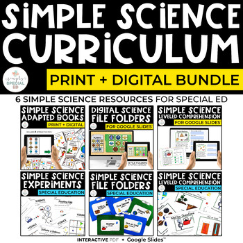 Preview of Science Curriculum Bundle | Special Education | Matter| Planets | Simple Machine