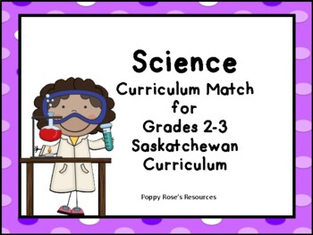 Preview of Science Curriculum Match For Combined Grades 2-3 Saskatchewan Curriculum