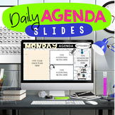 Science Daily Agenda Google™ Slides - Editable Templates -