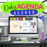 Science Activities Daily Agenda Google™ Slides - Editable 
