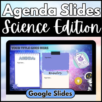 Preview of Science Daily Agenda Slides | Editable for Science Class | Google Slides