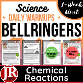 Preview of Science Weekly Bell Ringers: Chemical Reactions