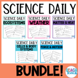 Science Daily 5th Grade Bundle! - NC Essential Standards