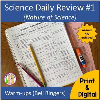 Preview of Science Daily Review #1 Nature of Science