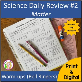 Preview of Science Daily Review #2 Matter