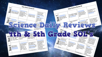 Preview of Science Daily Review DIGITAL Practice for Google Slides - full set: #1-15 & KEYS