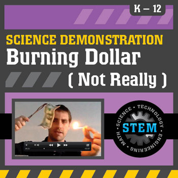 Preview of Science Demonstration Burning a Dollar (Not Really)